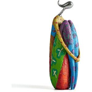 Art Female Sculpture Figurines Abstract Woman Statue Home Décor Colourful B